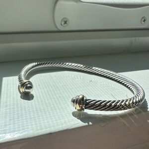 David Yurman Cuff Bracelet with Gold Accents